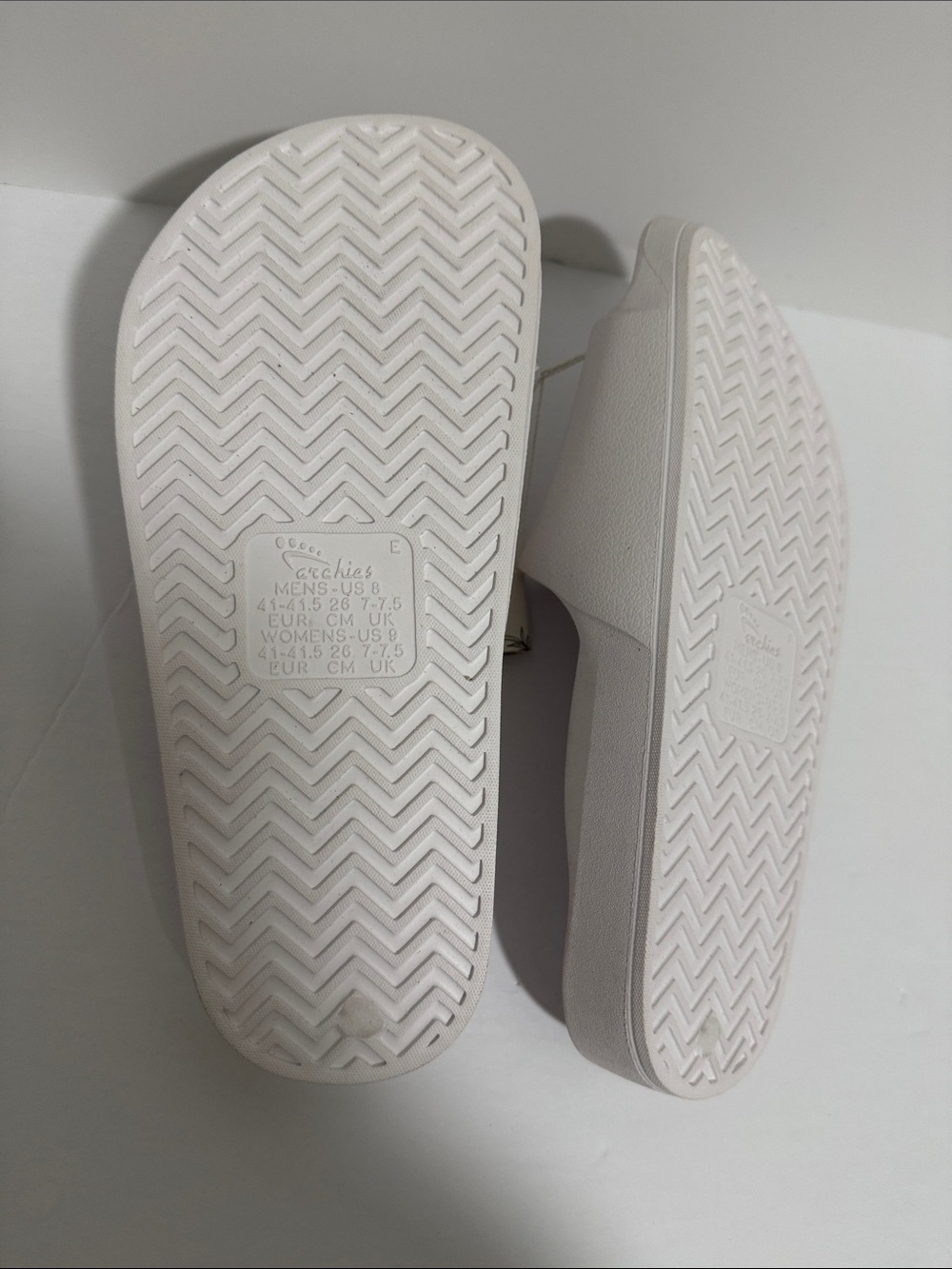 Women's White Arch Support Slide Women’s Sandals Size 9 - Picture 5 of 6